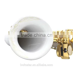 Popular Cheap White Alto Saxophone Curved Soprano Sax thumbnail-6