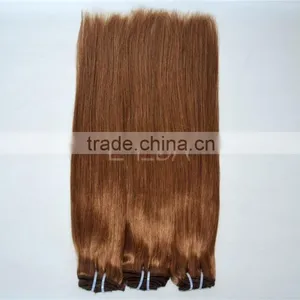 Double Drawn Dark Brown Hair Weave Color #4 Supplier's Choice thumbnail-3