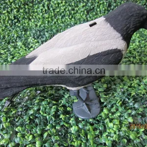 Plastic Hunting Crow Decoy ,flocked & With Feet Crow ,grey Crow thumbnail-1