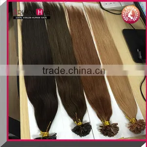 European Virgin Hair I,U,V,flat Tip Pre Bonded Hair Extension Vietnam Hair thumbnail-3