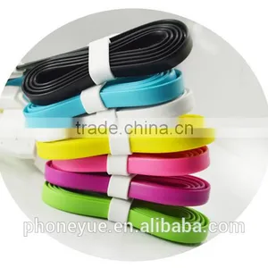 Colorful Flat 1.2m 3 In1 Charging Usb Cable for Iphone and for Samsung thumbnail-3