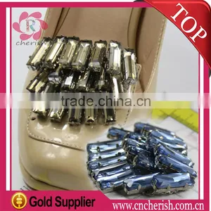 Fashion Hight Quality Ladies Rhinestone Shoe Buckles,bule Color,customize Shoes Decorative thumbnail-3