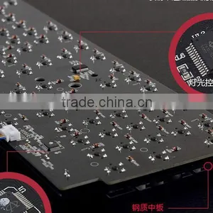 104keys Led Wrist Rest Mechanical Keyboard Cherry mx With N-key Roll Over Design thumbnail-6
