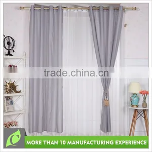 2016 New Design Bedroom Use Factory Wholesale Gray Fabric Curtain Market thumbnail-1