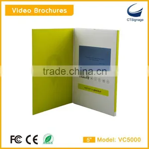5 Inch Lcd Screens Promotional Video Business Gift Cards Vc5000 thumbnail-4
