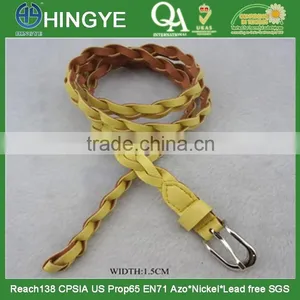 1.5CM Width Braided PU Belt For Women -- E1527 thumbnail-1