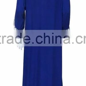 the Newest Short Sleeves Big Area Rope Embroidery Maxi Dress thumbnail-3