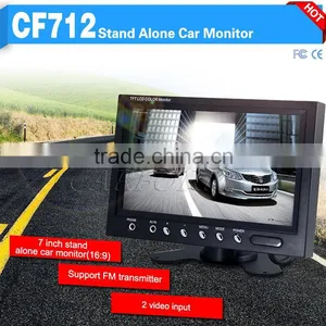 Stand Alone Car 7 Inch Lcd Monitor Price Support FM Transmitter and 2 Video Input thumbnail-1