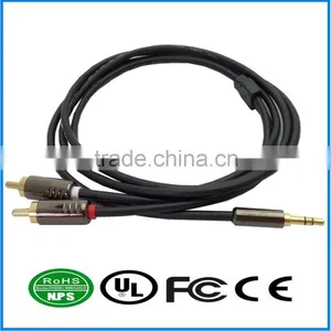 3.5mm Car Aux Cable With Male to Male Metal Shell thumbnail-1