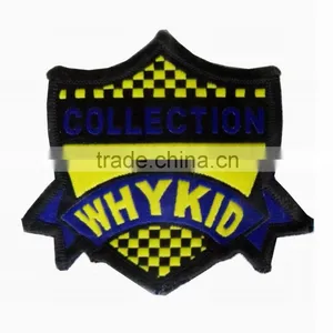 Wholesale Custom Merrow Edged Woven Patches for Clothing thumbnail-2