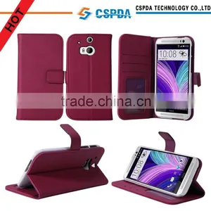 High Quality Wallet With Standing Function pu Leather Case for Htc One2 One m8 thumbnail-1