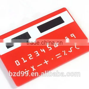Promotional Gift Solar Power and Card Shape Mini Scientific Calculator / Electronic Gift Logo Custom Printed OEM Manufacturer thumbnail-2