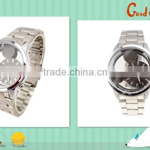 Mental Watch/Mickey Shape Big Dial Watch/Stainless Steel Watch thumbnail-1