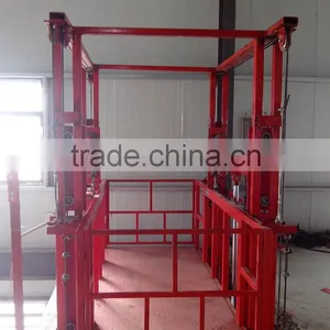 Vertical Hydraulic Rail Cargo Lift / Cargo Elevator Lift for Warehouse thumbnail-4
