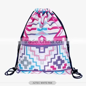 China Suppliers Hot Sale Aztec 3D Sublimation Drawstring Bag in thumbnail-6