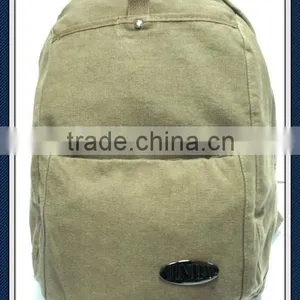 Washed Canvas Backpack Bag thumbnail-1