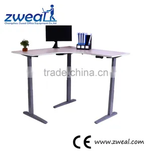 3 Legs Height Adfjustable Sit Stand Computer Desk thumbnail-1