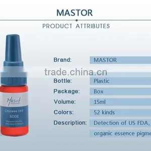 2015 New MASTOR Permanent Makeup Micro Pigment Pure Plant Material Tattoo Ink thumbnail-2