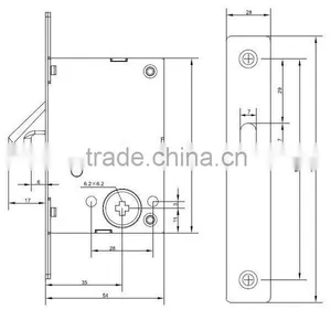 China Supplier Stainless Steel Glass Sliding Door Lock Body thumbnail-2