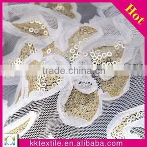 New Design High Quanlity Sequin and Chiffon Embroidery/3d Lace Fabric for Garments thumbnail-5