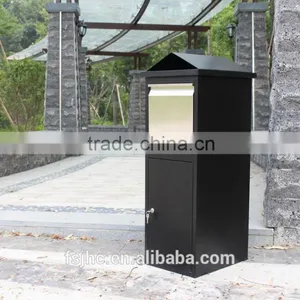 Foshan JHC Large Capacity Outdoor Metal Pillar Mailbox With Two Color Two Size For Garden thumbnail-1