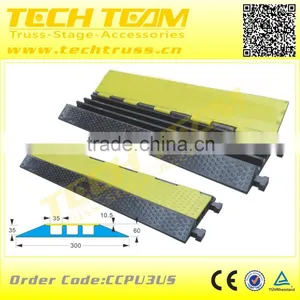 CCPU3US PU Weight 5.5Kg, Load-bearing 40t Cable Cover, 3-Chanel Cable Trunking Cover. Quality Choice thumbnail-2