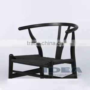 DC6013 Replica Hans Wegner Wishbone Chair - Beech Solid Wood in Black Color thumbnail-5