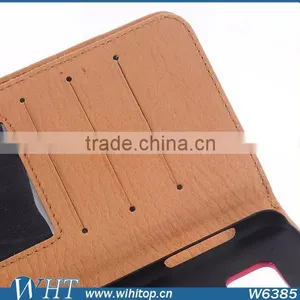 Flip Leather Case for Samsung Galaxy S6, Business Wallet Case for S6 With 9 Card Slots thumbnail-5