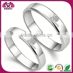 316l Stainless Steel Ring For Couple Surgical Steel Wedding Ring thumbnail-1