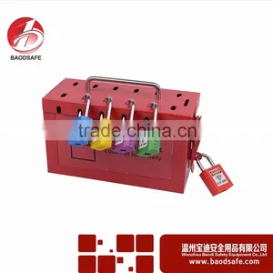 BAODSAFE BDS-X8601 Group Lockout Kit Safety Padlock Box Red thumbnail-2