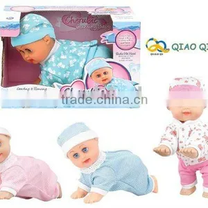 10 Inch Lovely B/O Crawling and Laugh Baby Doll thumbnail-1