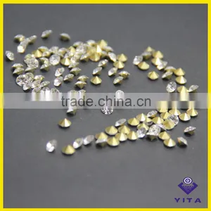 Big Size White Machine Cut Glass Chaton Crystal Point Back Rhinestone for Jewelry thumbnail-3