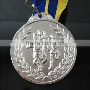 Hot Sale Sports Medal / Nickel Plated Marathon Medal / With Ribbon Running Medal thumbnail-1