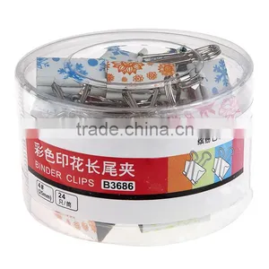 Spring Customized Pattern Binder Clips With Best Price thumbnail-1