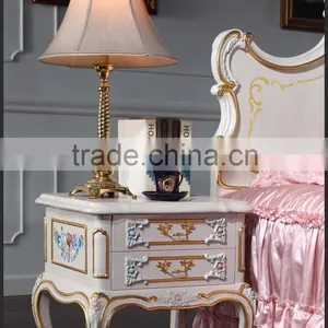 2016 Europe Royal Style Bedroom Furniture Design Bedstand for Lighting Two Doors thumbnail-2