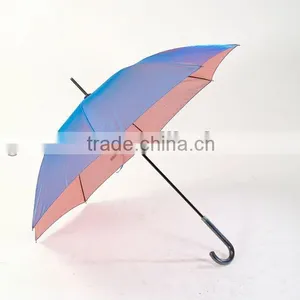 23"8K Straight Chameleon Fabric Parasol Umbrella thumbnail-1
