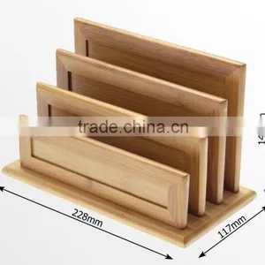 2015 New Design Bamboo Letters Holder Bamboo Desk Organizer Storage thumbnail-2