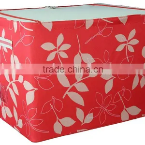 Durable Oxford Fabric Foldable Steel Shelf Lidded Storage Box With See-through Window thumbnail-2