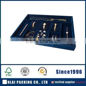 Blue Velvet Jewelry Organizer,jewelry Display Trays thumbnail-1
