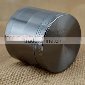 Premium Herb Grinder - 4 Piece With Pollen Catcher - Travel Bag & Cleaning Brush - Tobacco Grinder - Spice Grinder (Gunmetal) thumbnail-5