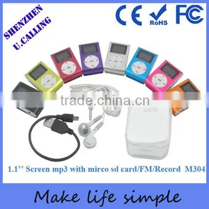 9 Colors 1.1inch TFT Screen Mp3 Mp4 Player With 1GB-32GB Memory thumbnail-1