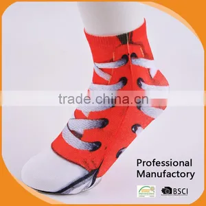 Wholesale Ladys Sublimation Ankle Socks/ Printing Socks/woman Sock thumbnail-1