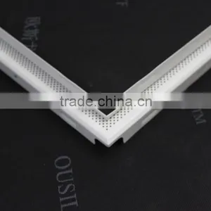 Dia1.8mm Perforated White Waterproof Acoustic Aluminum Sheet Clip in False Ceiling Tiles 600x600mm thumbnail-2
