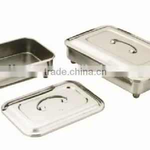 MK03-727 Hospital Surgical Medical Stainless Steel Medical Hollow Ware Instruments Disinfectant Square Dish thumbnail-1