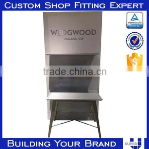 Customized High Class White Wooden Wall Display Units thumbnail-5