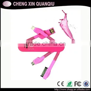 [CX]For Apple Iphone 6 Charger Cable,swiss Army Knife 3 in 1 Data Cable for Mobile Phone Cable Charger for Iphone 6,5 Usb Cable thumbnail-5
