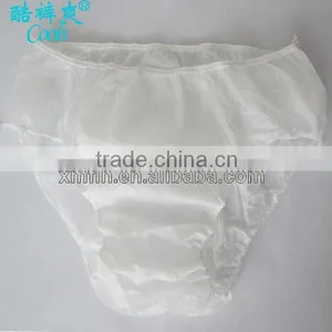 2014 White Plain Men Seamless Nonwoven Panty Underwear thumbnail-1