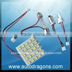 Three Base 25 Leds SMD Panel Light for Car 5x5 Leds thumbnail-1