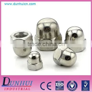 Stainless Steel Hex Domed Cap Reverse Thread Nut thumbnail-6