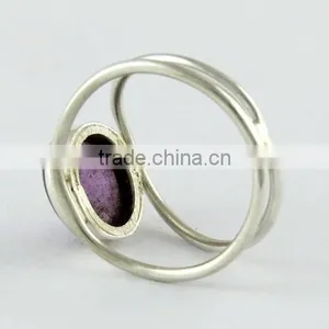 Pale Beauty !! Blue Amethyst 925 Sterling Silver Ring, Silver Jewellery Wholesale, 925 Sterling Silver Jewellery thumbnail-6